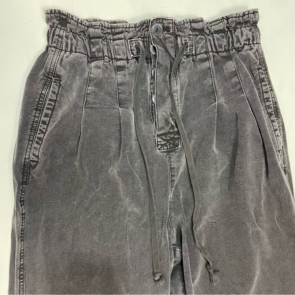 Free People Margate Pleated Black Trousers Size M - Picture 4 of 10